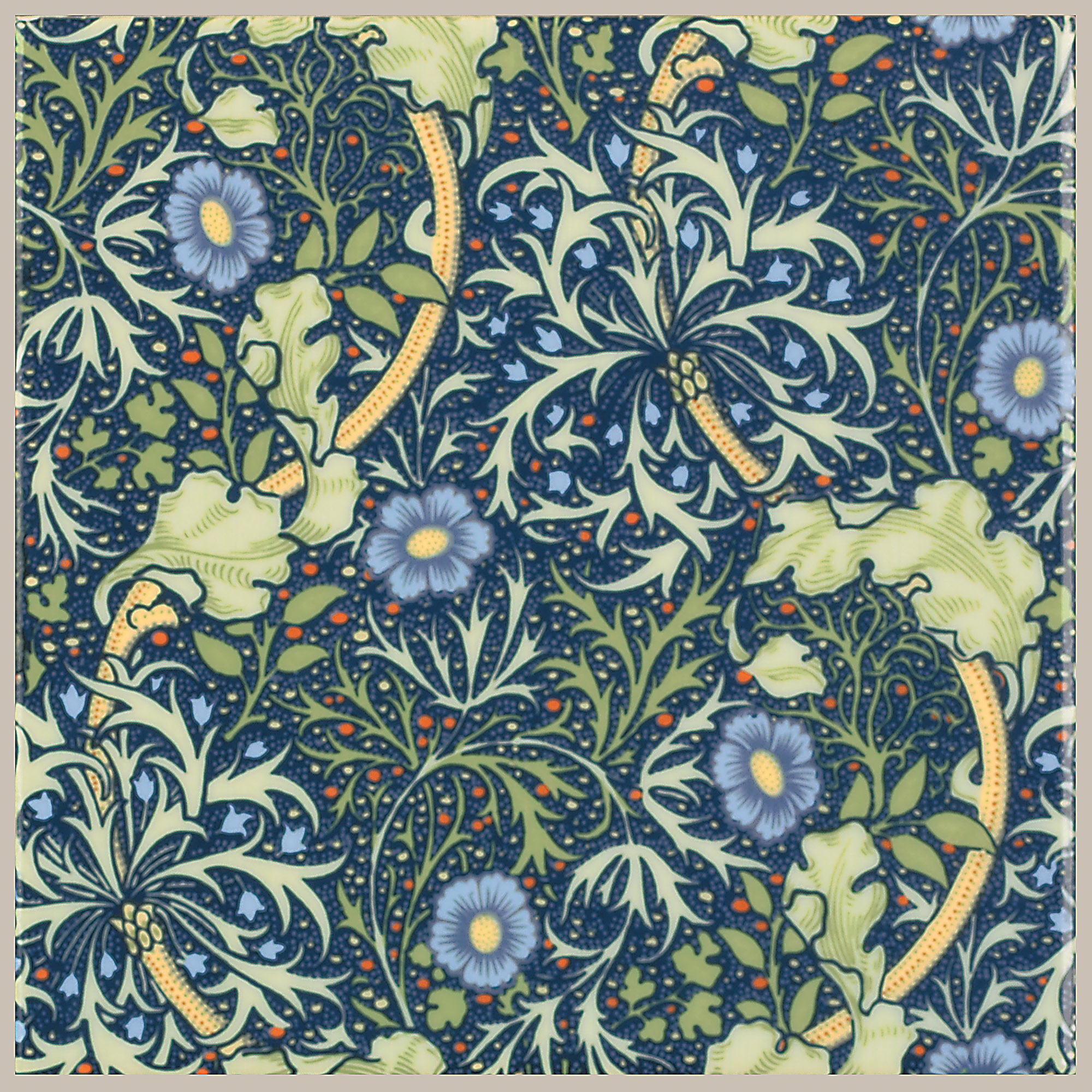 Minton Hollins Collection — William Morris Seaweed Field Gloss ...